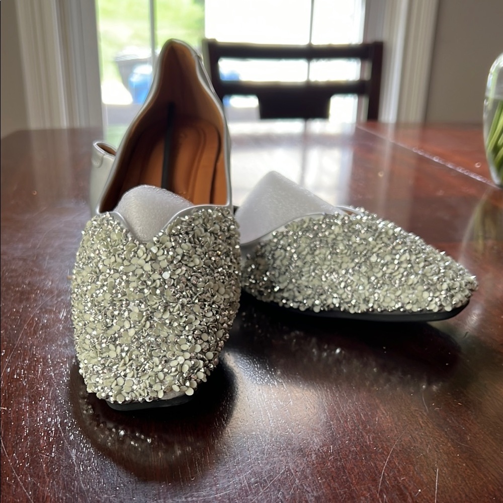 Sparkling Silver Women’s Shoes